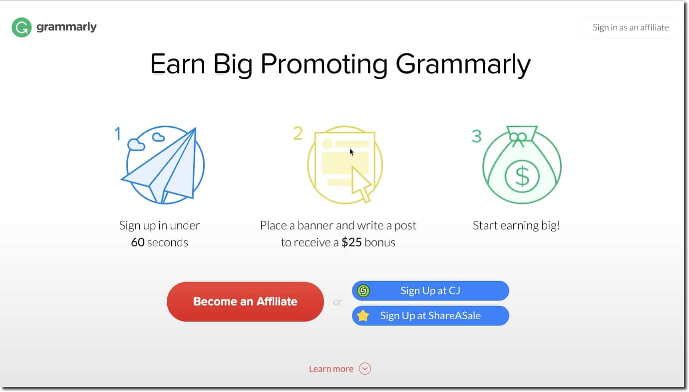 Grammarly affiliate program