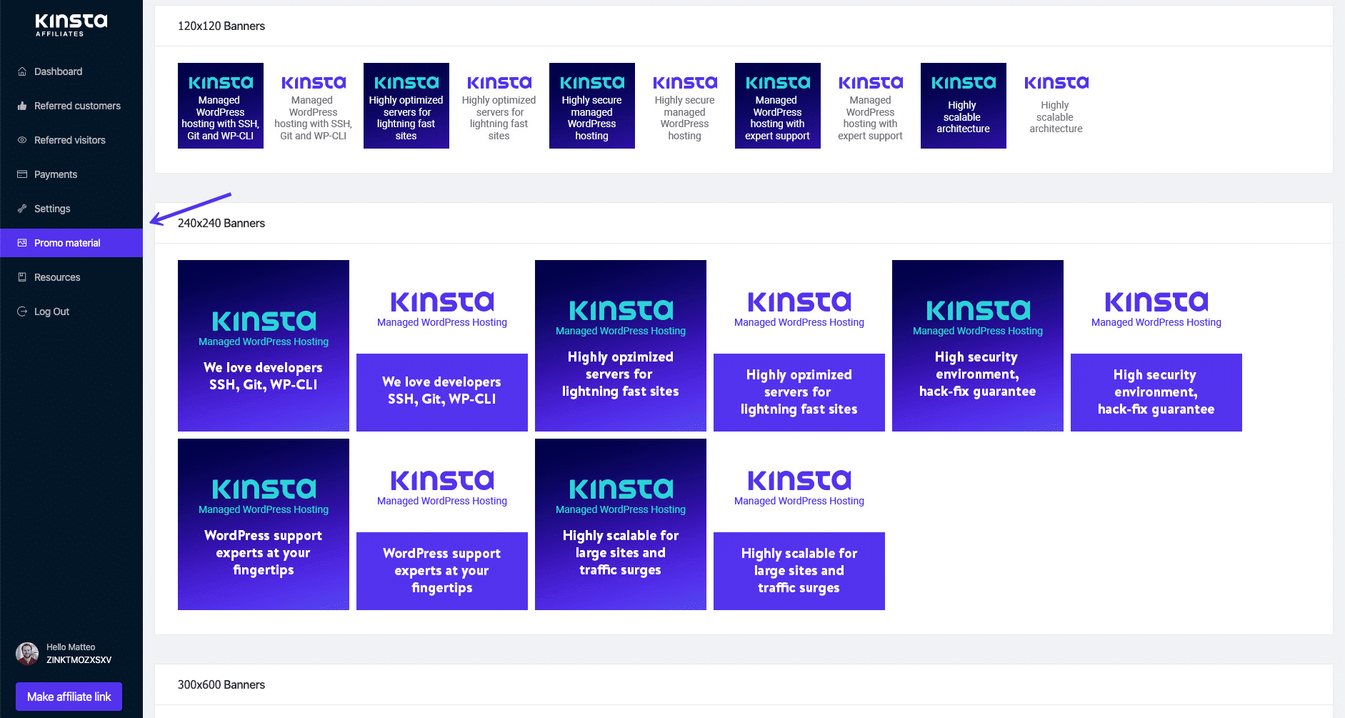 Kinsta affiliate program