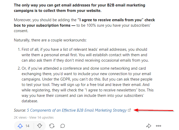 b2b email marketing