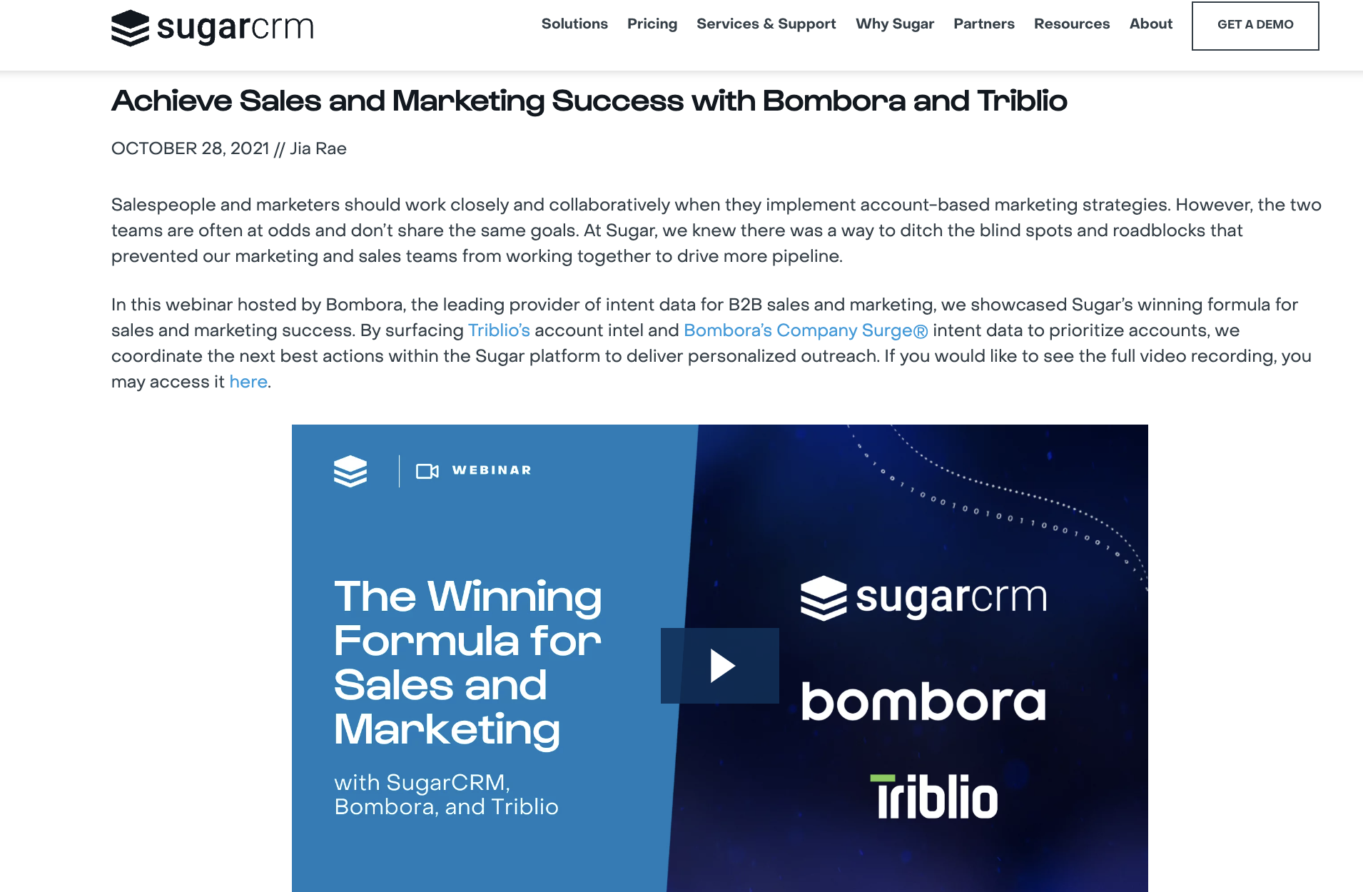 sugar crm